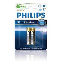 Philips Elem Philips AAA LR03/AM4 1.5V ExtremeLife ultra alkaline 2db/cs blisteres