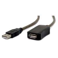 Gembird Gembird UAE-01-5M USB 2.0 aktív hosszabbító kábel 5m - Fekete