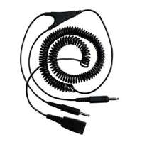 Jabra Jabra QD to 2x 3,5mm pin plug , coiled, 0,5 - 2 meters; for GN2100, GN2000, GN22