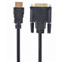 Gembird Gembird Cablexpert HDMI - DVI adapter kábel 0.5m Fekete