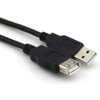 VCOM VCOM CU-202-B-1.8 Premium USB 2.0 hosszabbító kábel 1.8m - Fekete