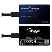 Akyga Akyga AK-QIR-01A Indukciós töltő adapter microUSB (5V / 1A)