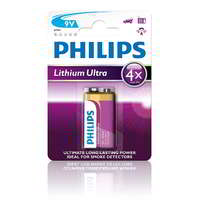 Philips Philips 6FR61 LongLife 9V Lítium elem