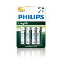 Philips Philips R6L4B/10 AA cink-szén LONGLIFE Elem (4db/csomag)