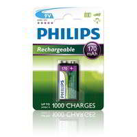 Philips Philips 9VB1A17 nikkel-fémhidrid 170MAH 9V Akkumulátor (1db/csomag)