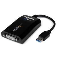 StarTech Startech USB 3.0 - DVI / VGA Video Card Multi Monitor összekötő kábel 0.78m - Fekete