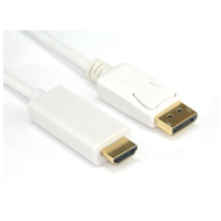 VCOM VCOM CG605L-1.8 DisplayPort v1.2 - HDMI v1.4 kábel 1.8m Fehér