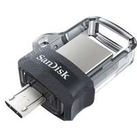 Sandisk SanDisk 128 GB Ultra Duel Drive Micro USB + USB 3.0 Pendrive - Fekete