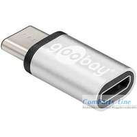 Goobay Goobay 56636 USB 2.0 micro-B M Adapter - Ezüst