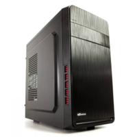 nBase nBase 630 micro ATX Számítógépház tápegységgel - Fekete + 450W