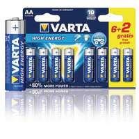 Varta Varta AA 1.5 V High Energy Alkáli CeruzaElem (8db/csomag)