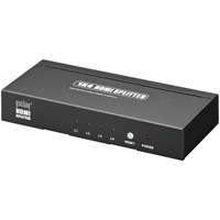 Goobay Goobay 60815 AVS 44-4 HDMI splitter 4-port Fekete