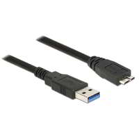 Delock Delock 85074 USB 3.0 Type-A - USB 3.0 Type Micro-B (apa - apa) kábel 2m - Fekete