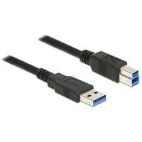 Delock Delock 85066 USB 3.0 Type-A - USB 3.0 Type-B (apa - apa) kábel 1m - Fekete