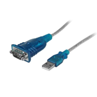 StarTech Startech ICUSB232V2 USB-A 2.0 - DB-9 (apa - apa) kábel 0.43m - Kék/Szürke