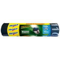Hewa Hewa Magnum Zárószalagos szemeteszsák 110 l (10 db / tekercs) - Fekete