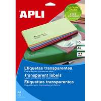 Apli Apli 210x297mm poliészter Etikett magasfényű 10 etikett/csomag Átlátszó