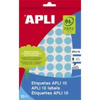Apli Apli 10mm Kézzel írható kör etikett 1008db/csomag - Kék
