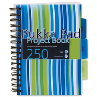 Pukka Pad Pukka Pad Stripe project book 250 lapos A5 vonalas spirálfüzet