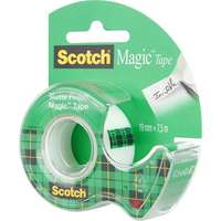 3M 3M Scotch Magic Tape 810 19mm x 7.5m írható ragasztószalag adagolóval- Áttetsző