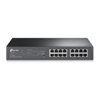 TP-Link TP-Link TL-SG1016PE 16-port Easy Smart PoE Rack Switch - Fekete
