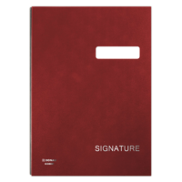 Donau Donau A4 aláírókönyv elválasztó lapokkal - Vörös