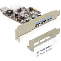 Delock Delock PCI Express Card > 3 x external + 1 x internal USB 3.0