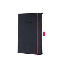 Sigel Sigel Conceptum Red Edition 194 lapos A5 négyzetrácsos jegyzetfüzet - Fekete-piros