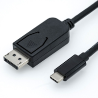 Roline Roline 11.04.5846-10 USB-C 3.1 - DisplayPort (apa - apa) kábel 2m - Fekete