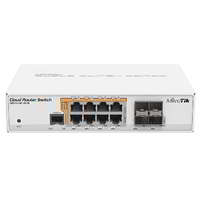 MikroTik MikroTik CRS112-8P-4S-IN L5 PoE Gigabit Cloud Switch - Fehér