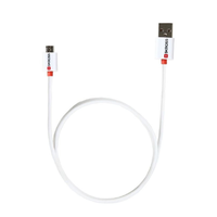Skross Skross SKR-MICROUSBCABLETE USB 2.0 A apa - micro B apa Összekötő kábel 1m - Fehér/Narancs