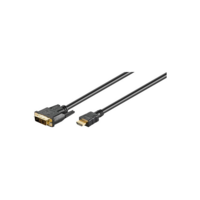 Goobay Goobay DVI-D (Single Link) - HDMI adapter kábel 1m Fekete