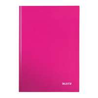 Leitz Leitz Wow 80 lapos A4 kockás beírókönyv lakkfényű - Rózsaszín