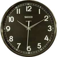 Secco Secco S TS6019-61 Falióra 24 cm - fekete számlap króm színű keret