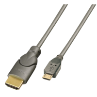 Lindy Lindy MHL-HDMI Összekötő kábel 0.5m - Szürke