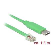 Delock Delock 62960 USB-A - RS232 (apa - apa) kábel 1.8m - Zöld