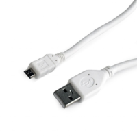 Gembird Gembird CCP-MUSB2-AMBM-W-10 USB-A apa - Micro-USB apa Összekötő kábel 3m - Fehér