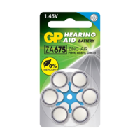 GP GP ZA675 1.45V Cink-Levegő 620mAh hallókészülék elem (1 db / csomag)