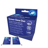 AF AF Screen-Clene Duo Nedves-száraz Tisztítókendő képernyőhöz (20 db / csomag)