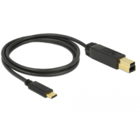 Delock DeLOCK 83675 USB 3.1 Gen 2 Type-C -> Type-B kábel 1.0m - Fekete