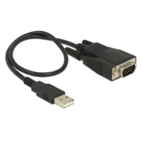 Delock DeLOCK 62958 USB 2.0 apa -> RS232 (Soros) apa adapter kábel ESD védelemmel 0.35m - Fekete