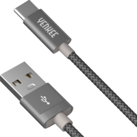 Yenkee Yenkee YCU 302 GY USB-A - USB-C (apa - apa) kábel 2m - Szürke