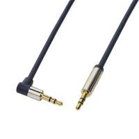 Logilink LogiLink - Audio Kábel 3.5 Stereo M/M derékszög 0.50 m, kék