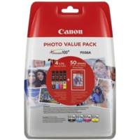Canon Canon CLI-551XL Eredeti Tintapatron Multipack C/M/Y/BK + 50 db fotópapír