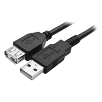 Sencor Sencor SCO 510-015 USB 2.0-A apa - USB 2.0-A anya Hosszabbító kábel 1.5m - Fekete