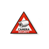 Nedis Nedis Figyelmeztető Matrica - Biztonsági Kamera szimbólum 5 darabos készlet