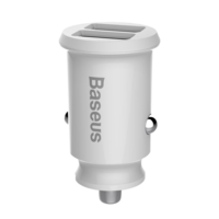 Baseus Baseus Grain Autós szivargyújtó Dual USB töltő 3.1A - Fehér