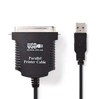 Nedis Nedis CCGP60880BK20 USB-A - Centronics 36 (apa - apa) kábel 2m - Fekete