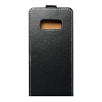 N/A Flip tok szilikon belsővel Samsung G970 Galaxy S10 Lite - Fekete