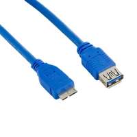 4World 4World Kábel USB 3.0 AF- Micro BM 5.0m kék